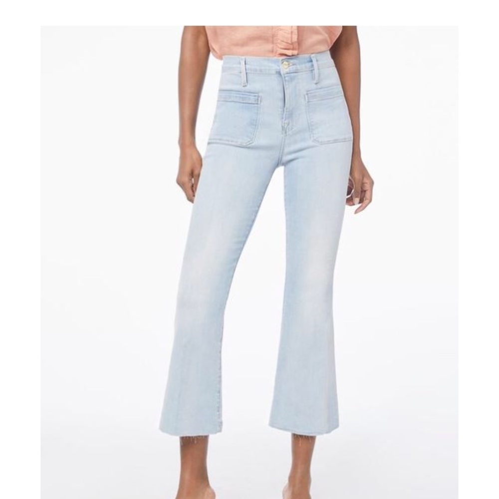 Frame High Rise Le Bardot Crop Flare - Picture 1 of 8